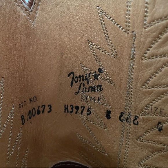Tony Lama Vintage Western Boots men’s size 8EEE - Picture 10 of 10